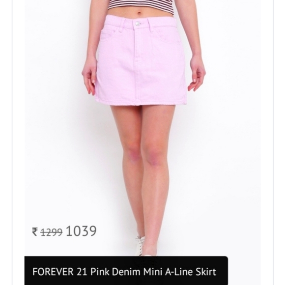 Forever 21 Dresses & Skirts - ❤️Forever 21 pink denim skirt